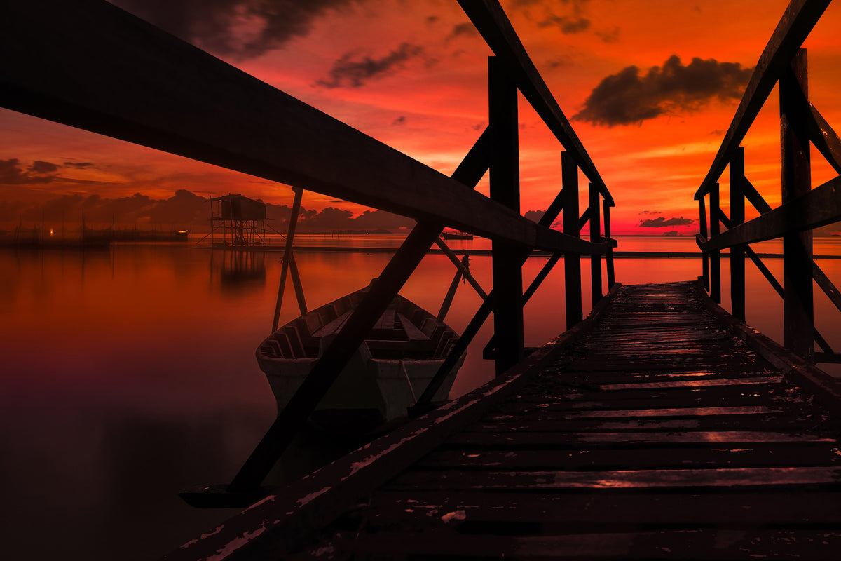 3-piece-aluminium-print-beautiful-evening-mood-by-the-sea