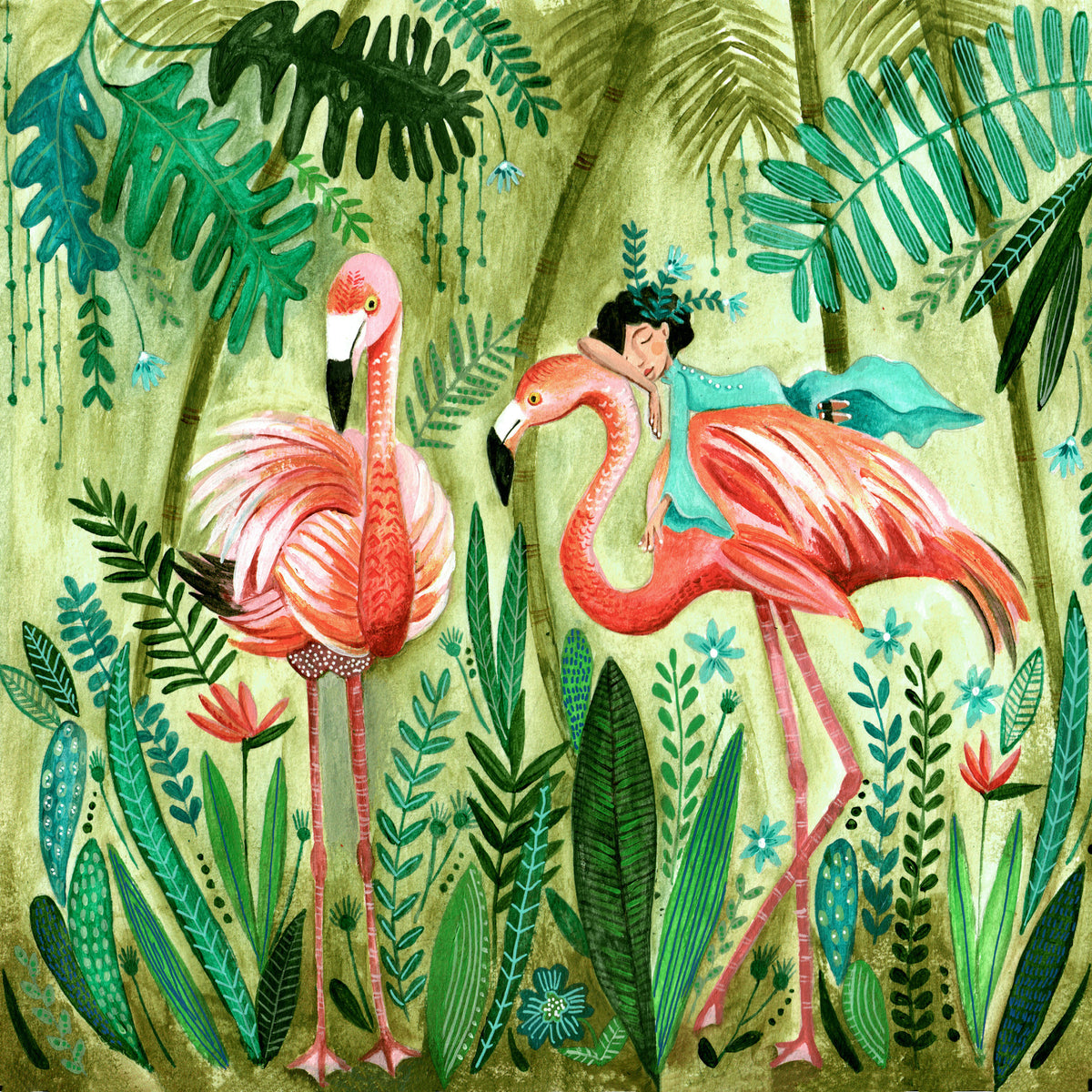 acrylic-print-flamingo-jungle