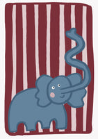 framedcanvas-print-curious-blue-elephant
