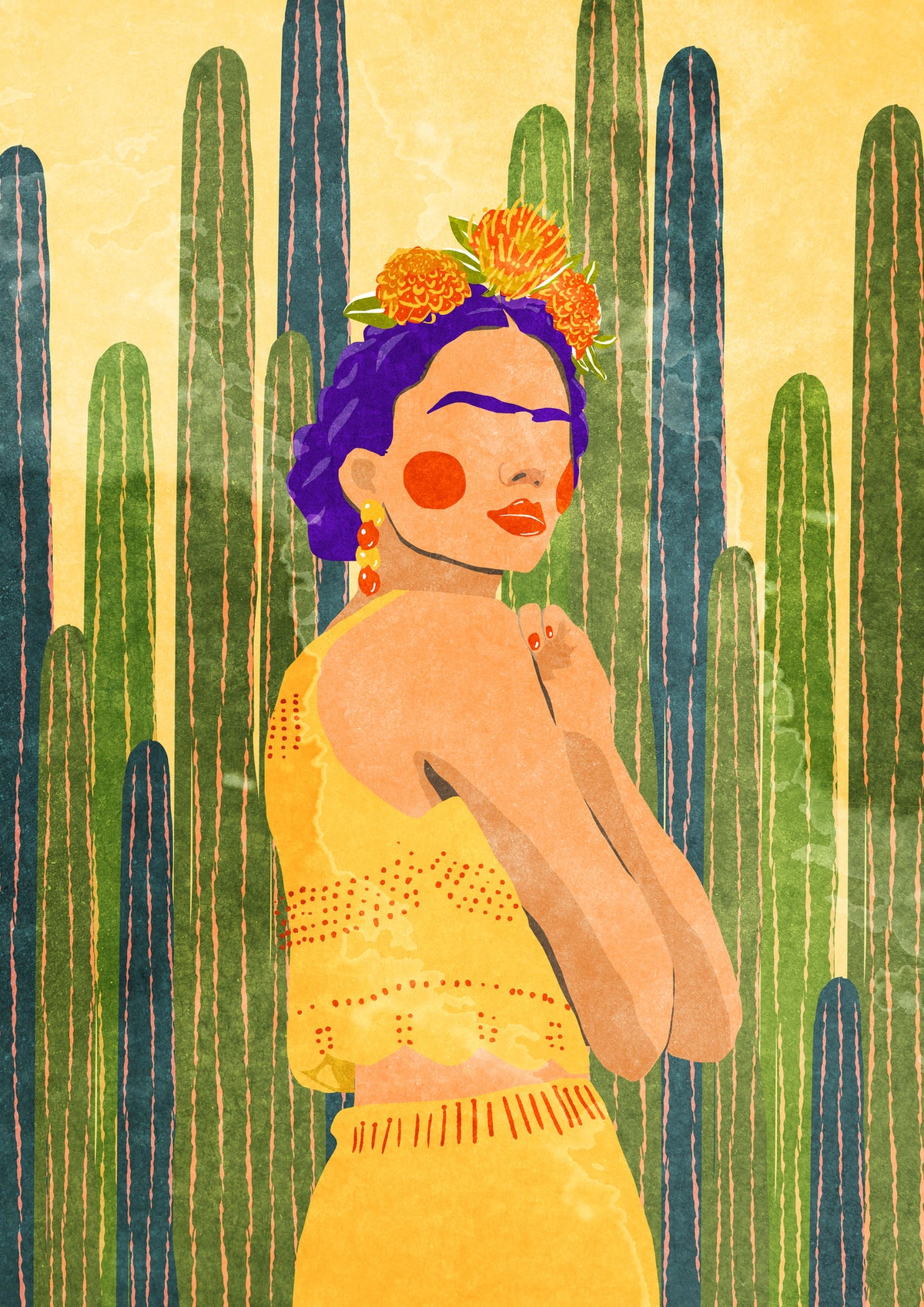 acrylic-print-frida-and-cacti