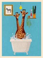framedcanvas-print-giraffes-in-bath