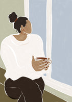 framedcanvas-print-woman-enjoying-a-cup-of-tea-art-print