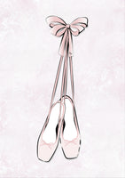 poster-print-pink-ballet-shoes