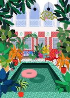canvas-print-enjoying-the-pool