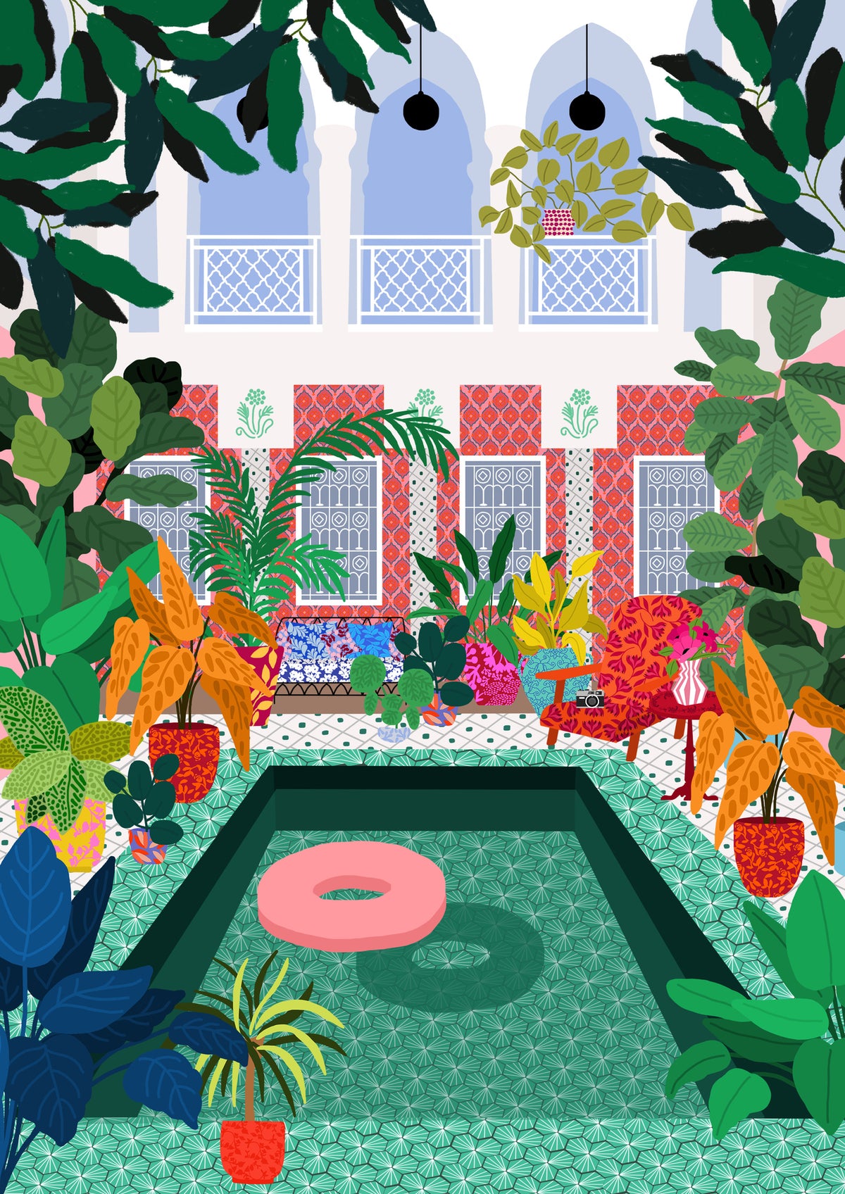 canvas-print-enjoying-the-pool