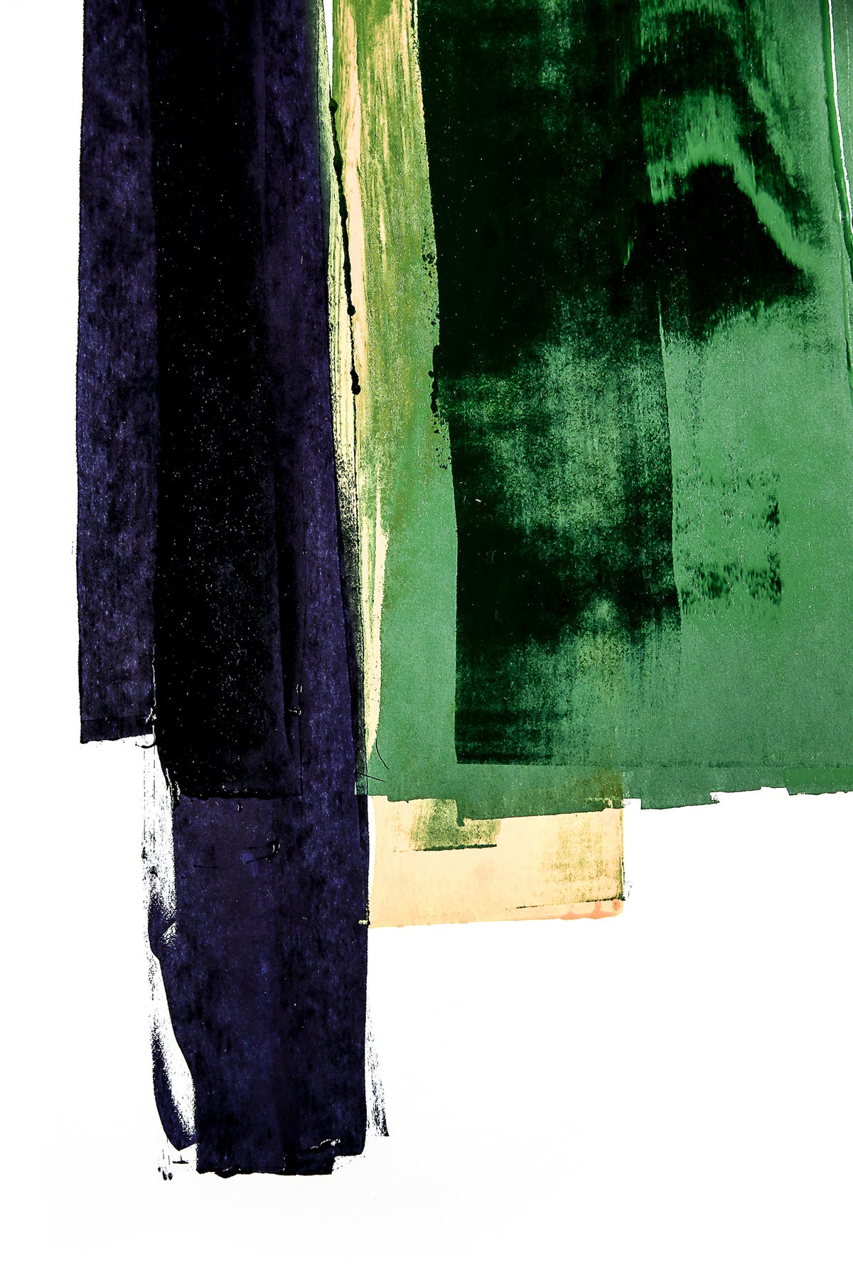 aluminium-print-vertical-strokes-of-deep-navy-and-vibrant-green