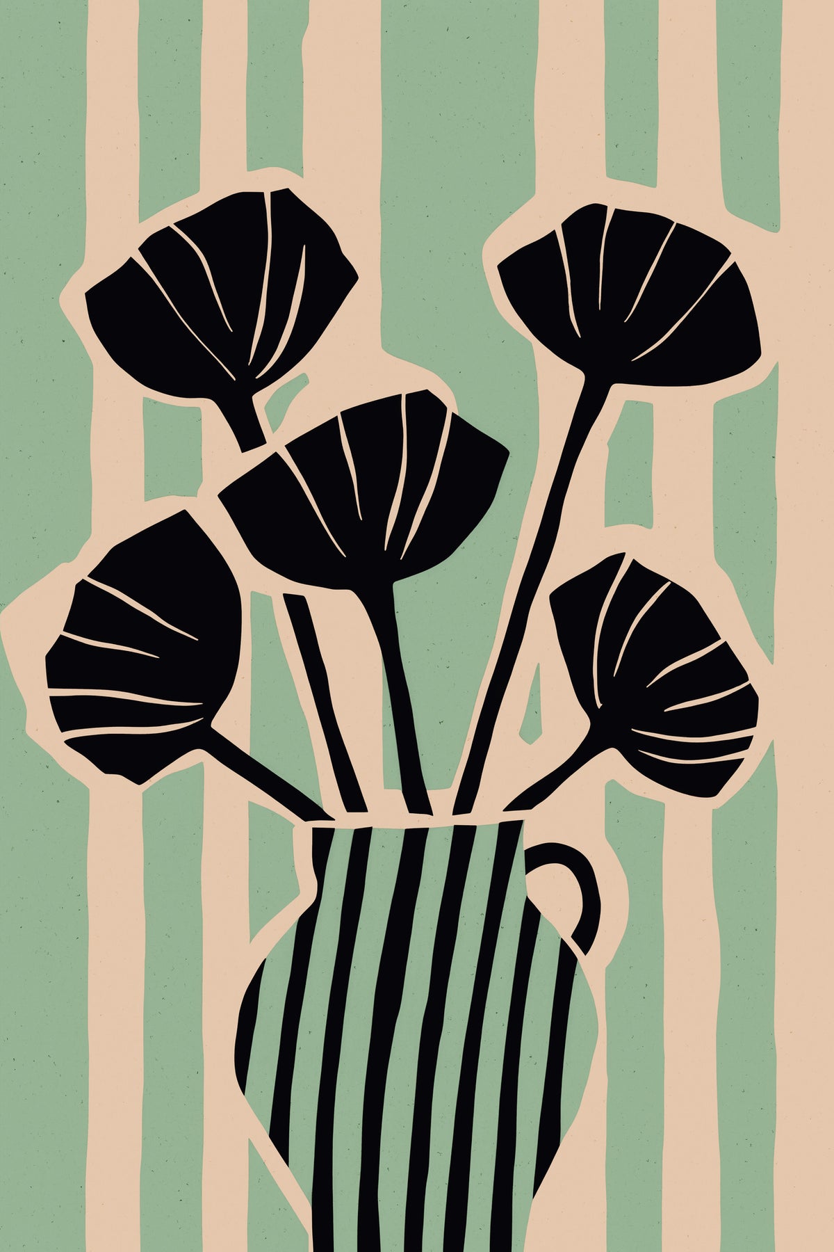 framedposter-print-striped-blooms-vase
