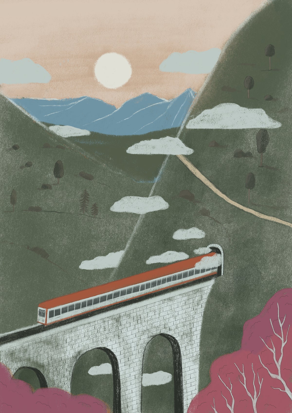 framedposter-print-train