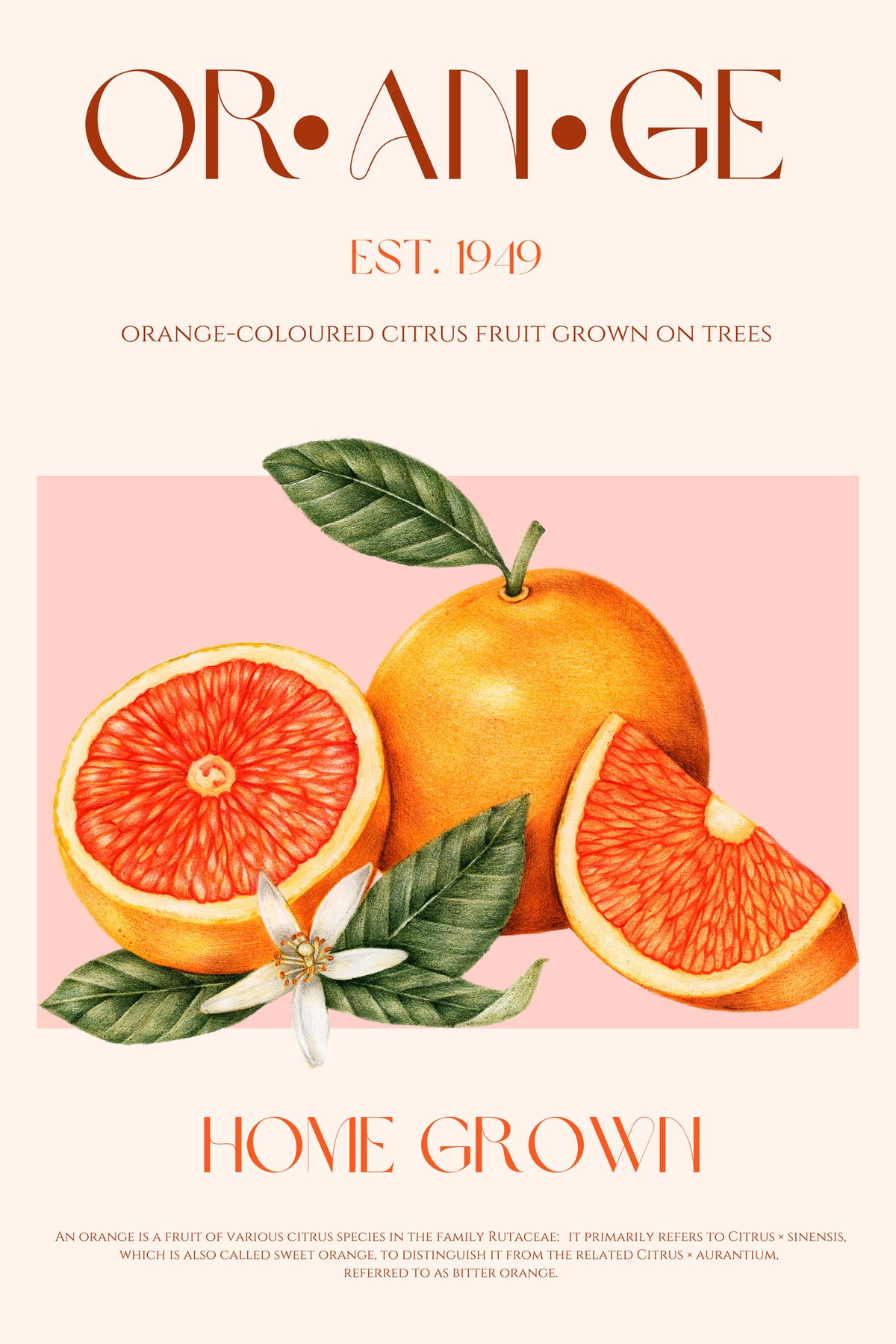 framedposter-print-vintage-themed-with-vibrant-oranges