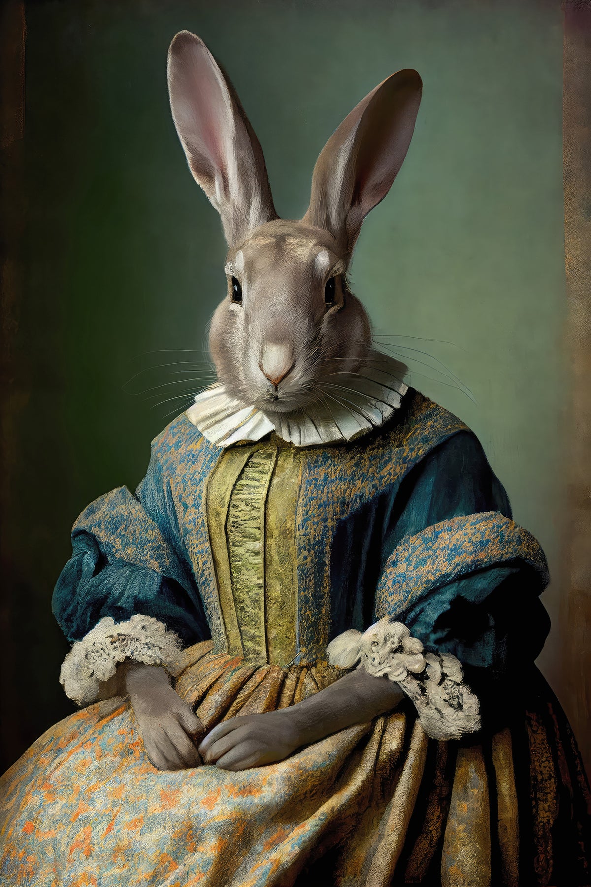 acrylic-print-regal-hare-portrait