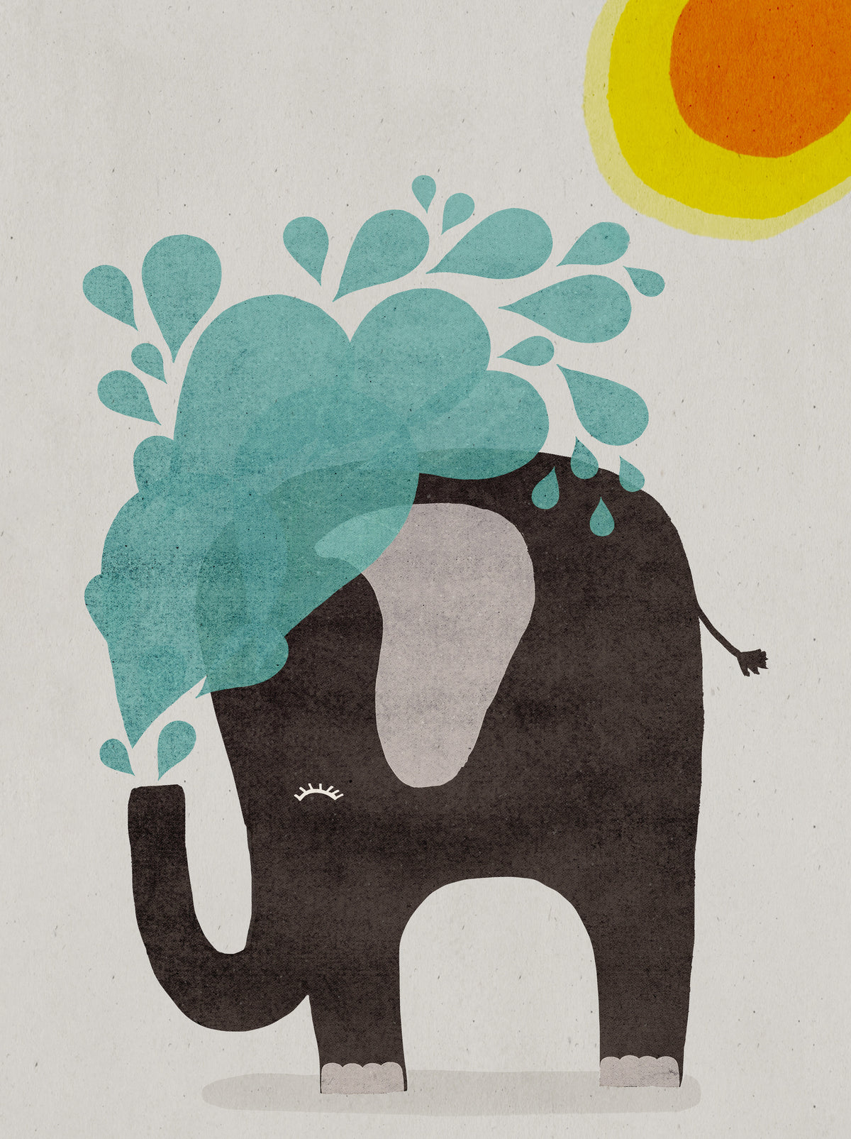 aluminium-print-elephant-splashing
