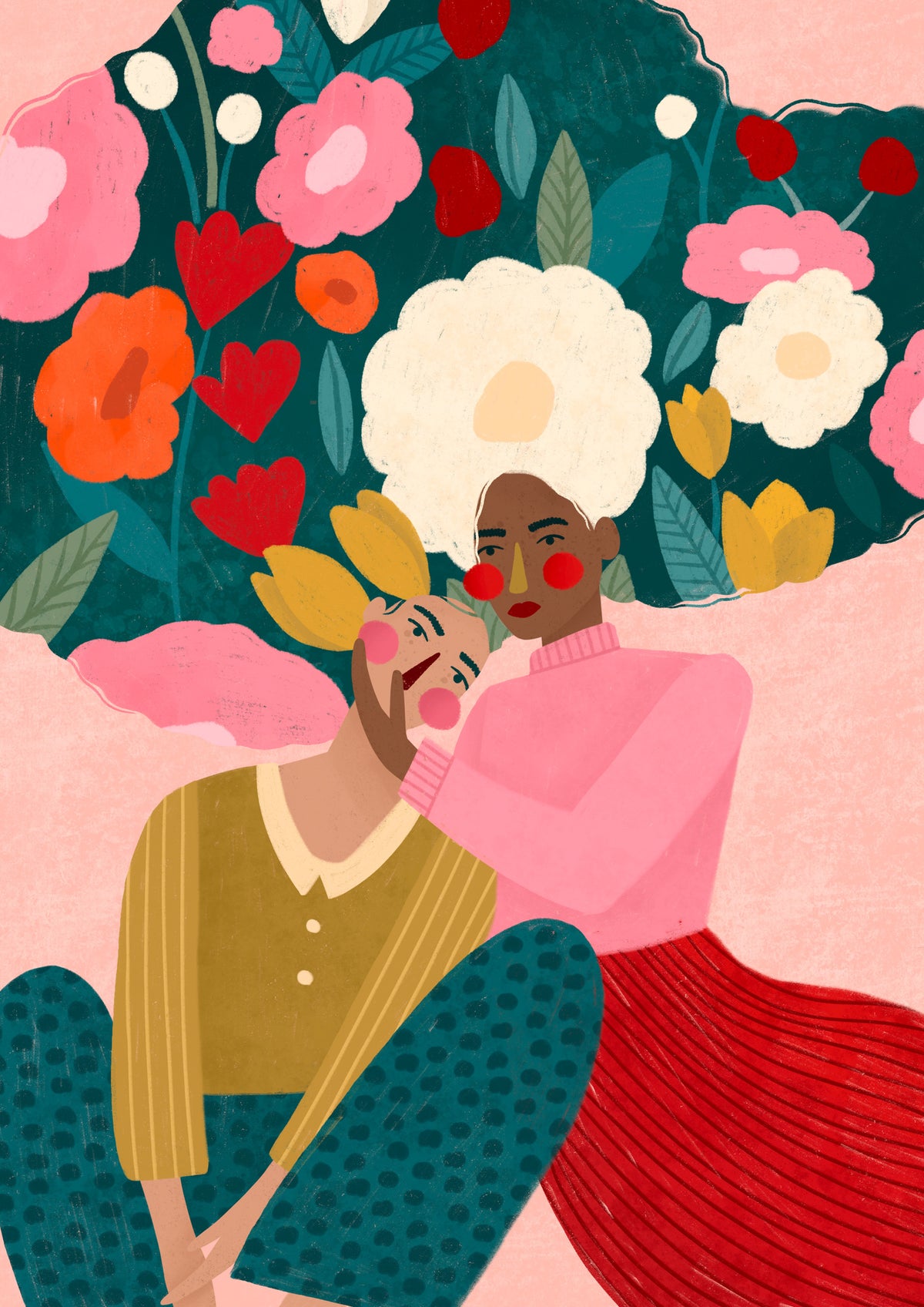 canvas-print-embracing-couple-in-floral-embrace