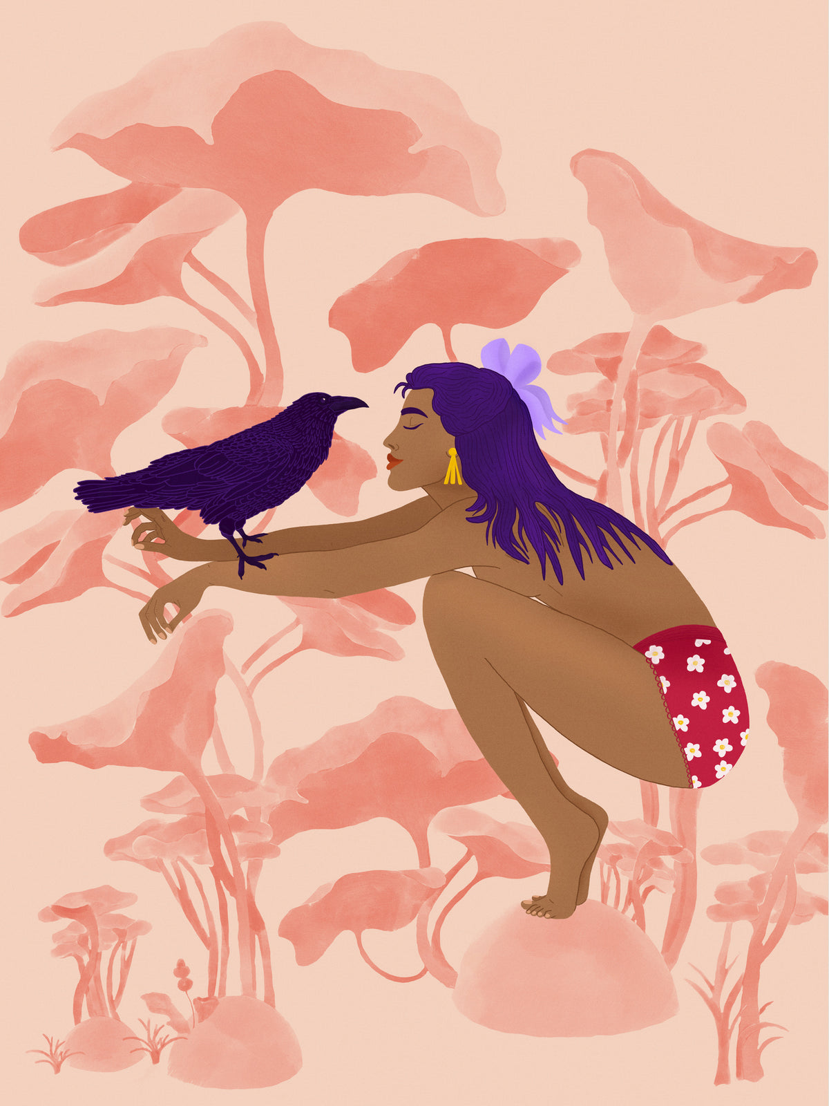 acrylic-print-raven