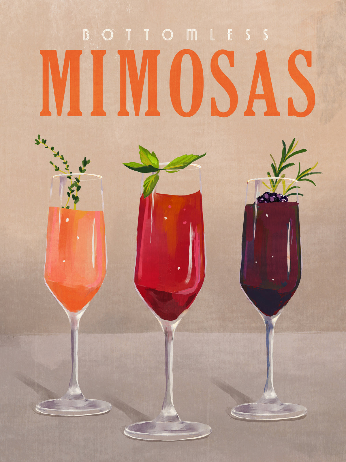aluminium-print-bottomless-mimosas-pastel-cocktail-bar-art
