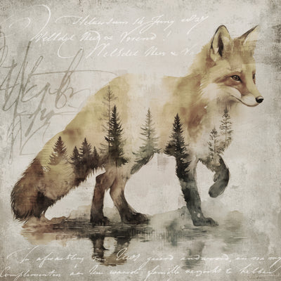 poster-print-wild-fox-forest-vibes
