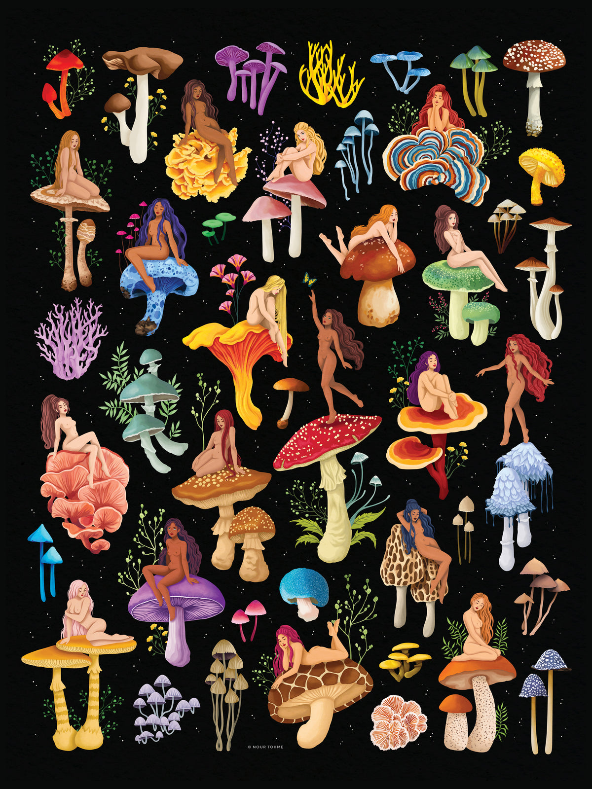 acrylic-print-mushroom-nymphs-dark