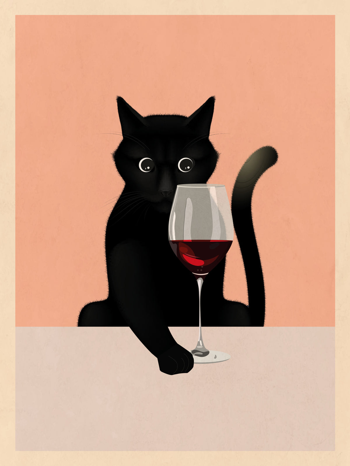 aluminium-print-cat-amp-wine