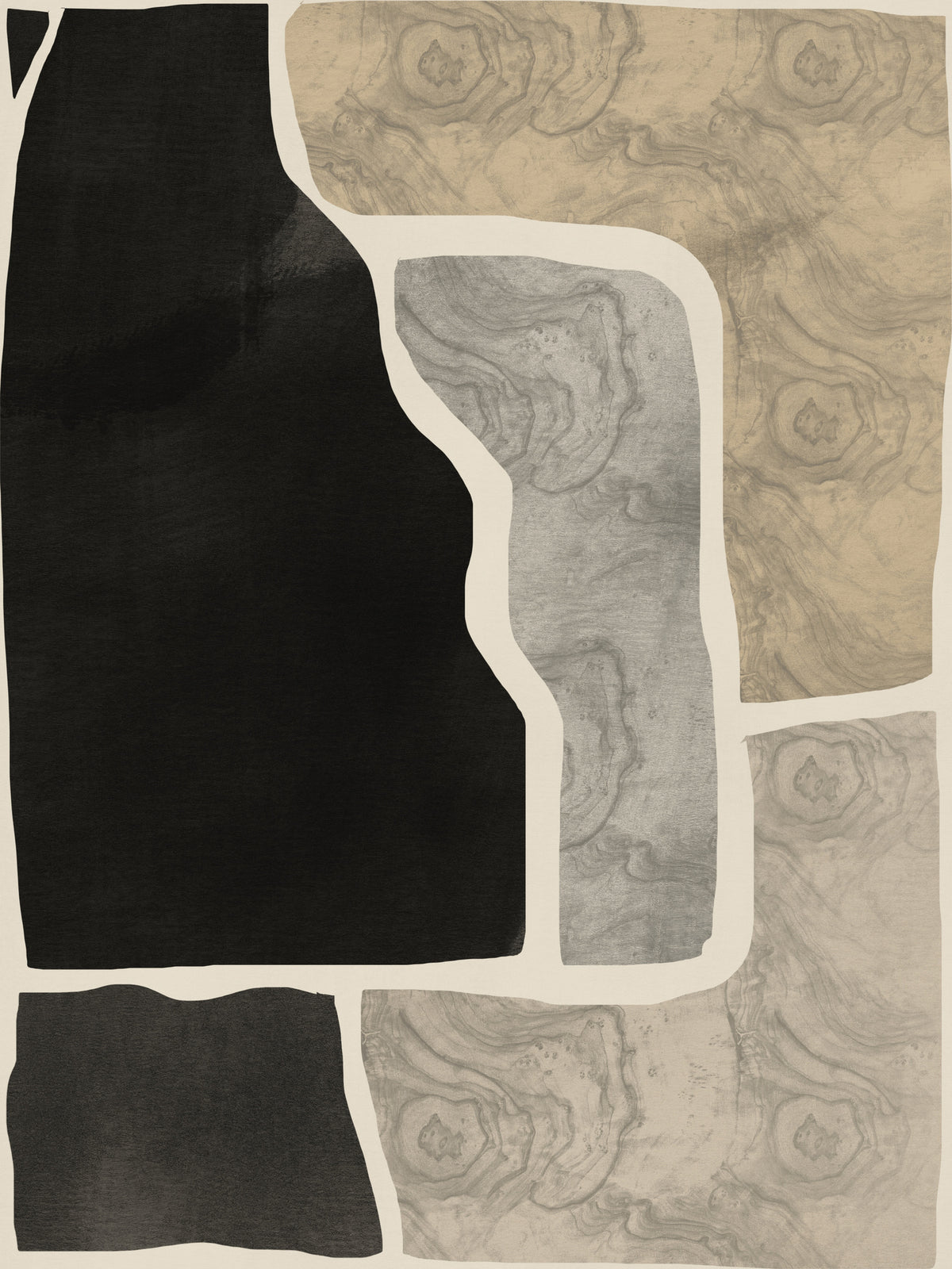aluminium-print-black-abstract-mosaic