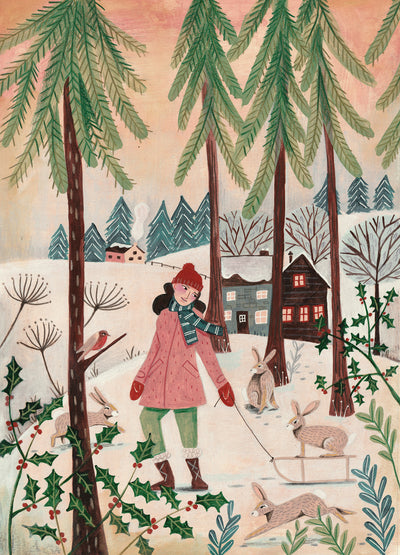 poster-print-walking-in-the-snow-christmas
