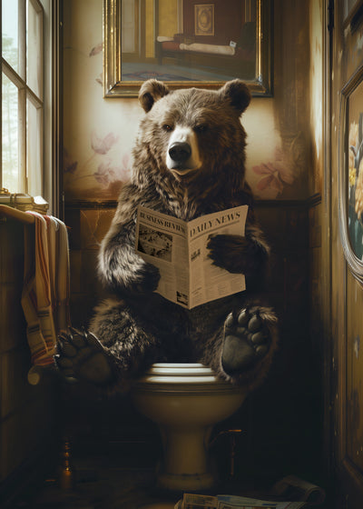 poster-print-the-toilet-bear