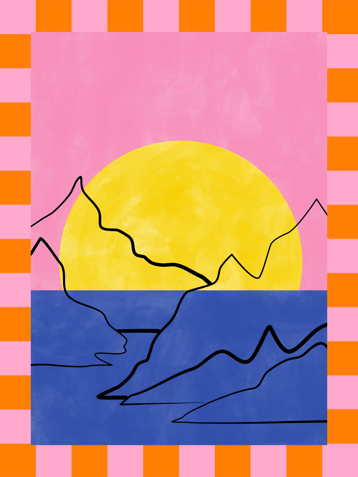 framedcanvas-print-retro-horizon-glow