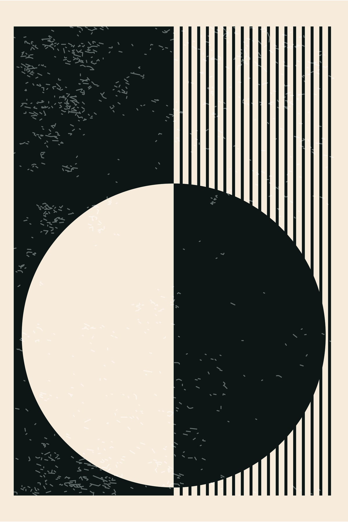 canvas-print-black-and-white-planets-series-3