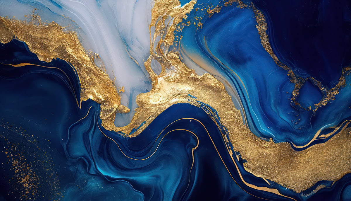 5-piece-acrylic-print-blue-marble-texture-with-gold-splashes