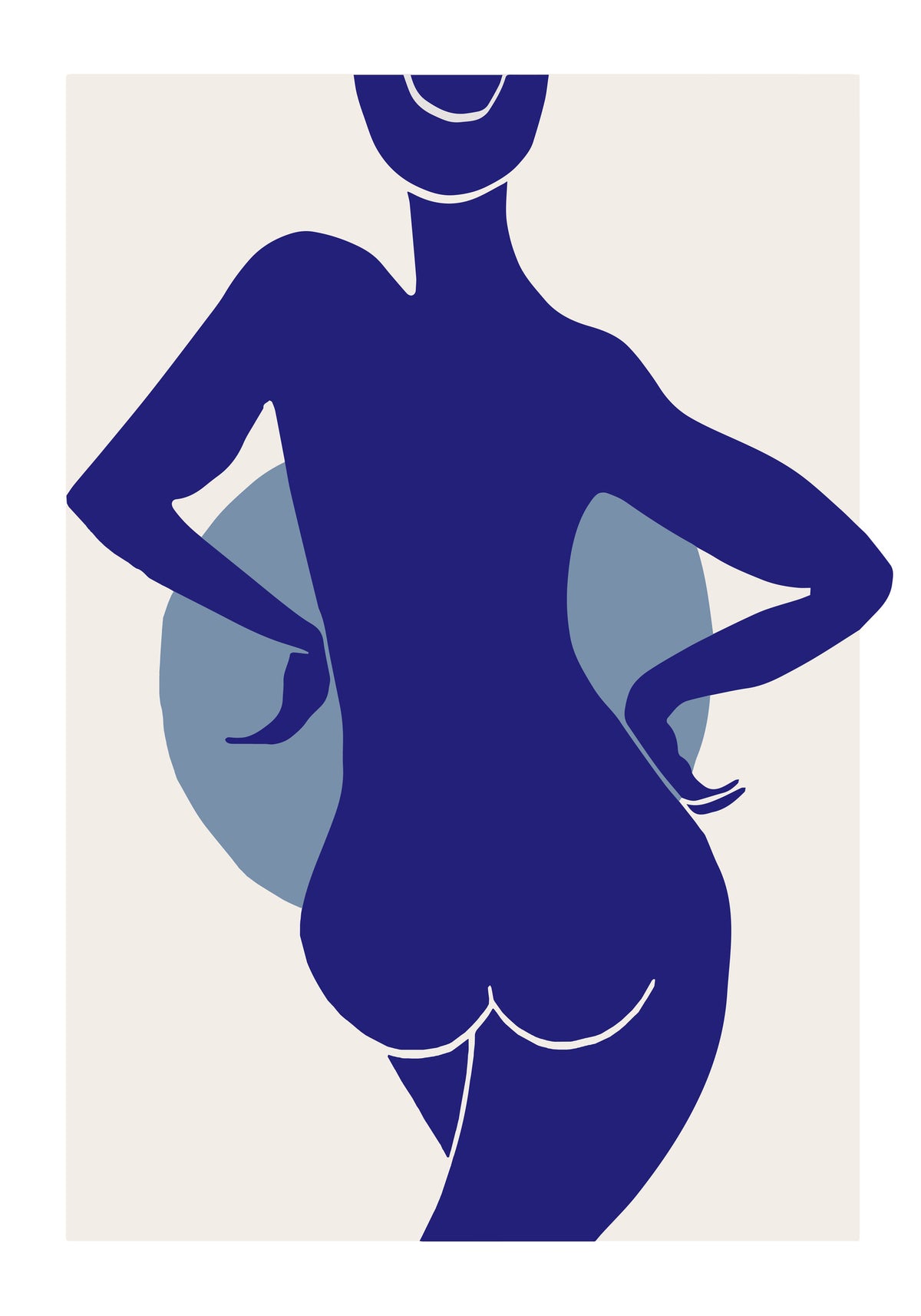 framedcanvas-print-femme-bleu