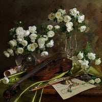 4-piece-aluminium-print-still-life-with-violin-and-flowers