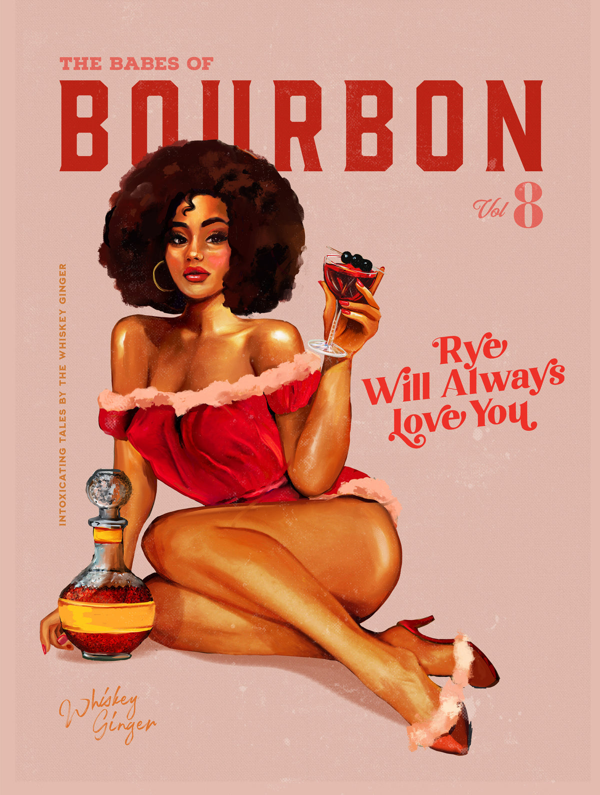 aluminium-print-babes-of-bourbon-vol-8-vintage-pinup-girl-with-afro