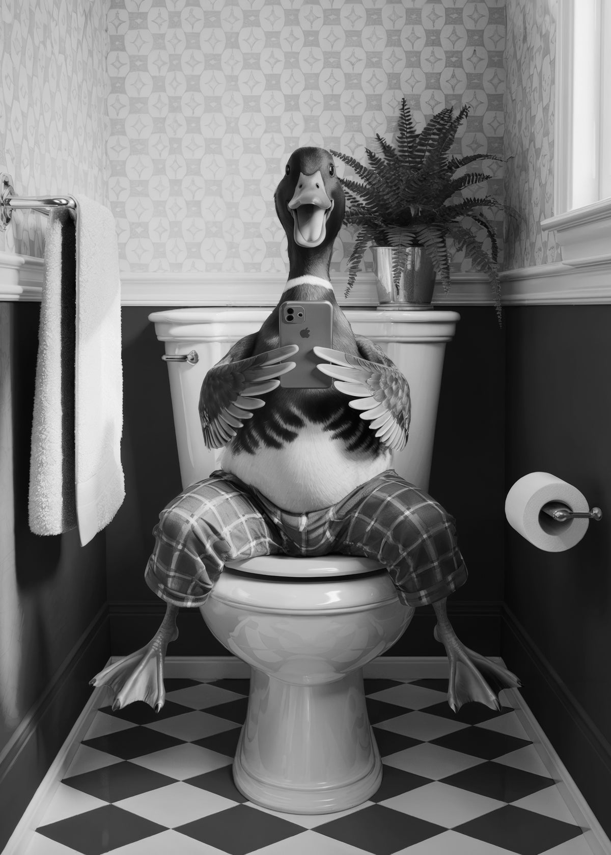 framedcanvas-print-bathroom-duck