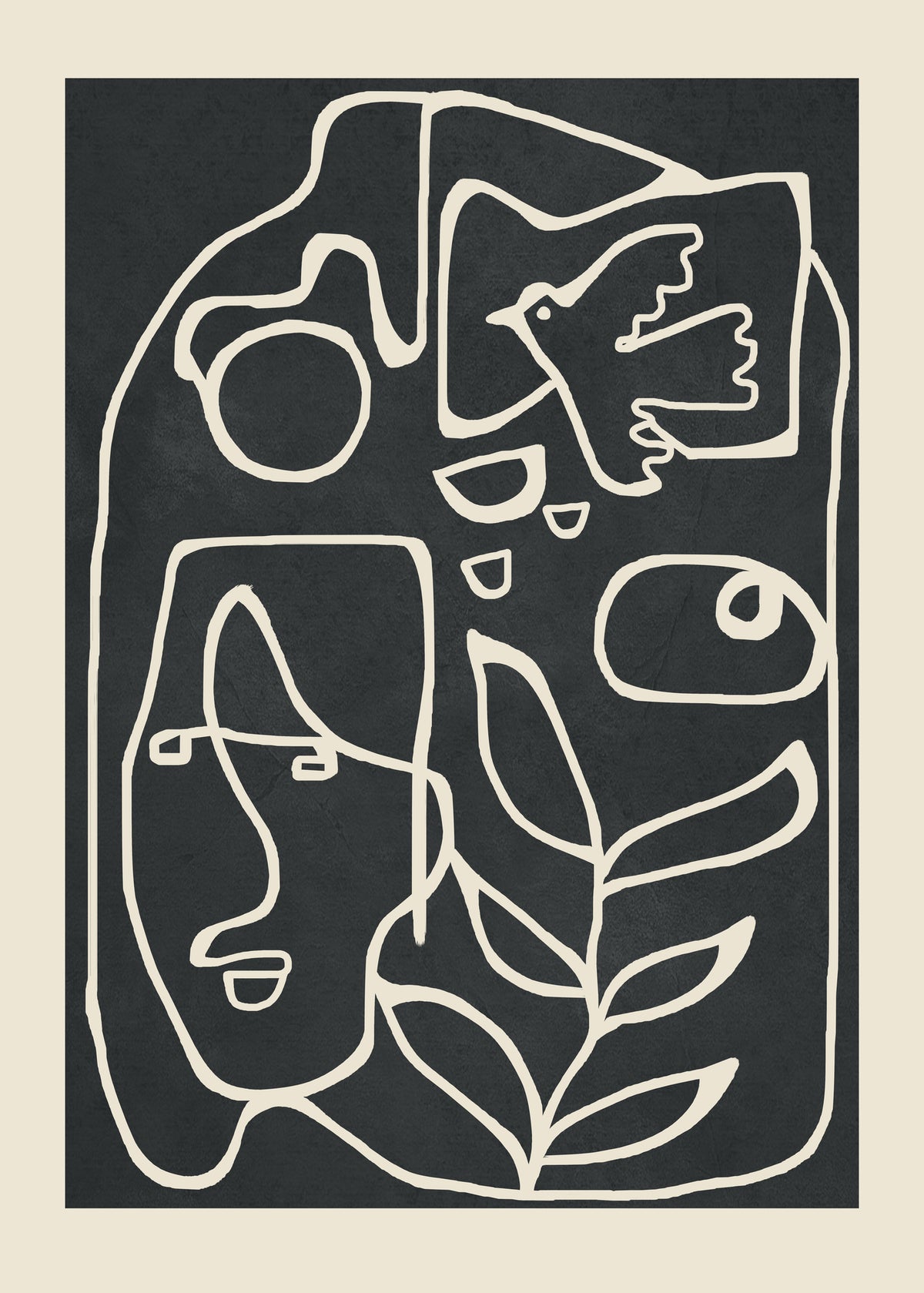 framedposter-print-paleolithic-abstract-art