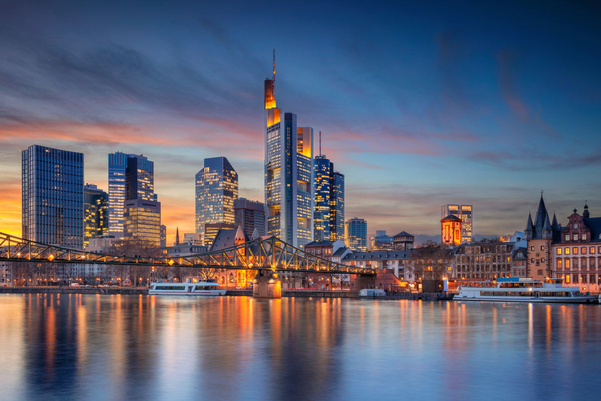 poster-print-mainhattan-architecture-meets-sunset