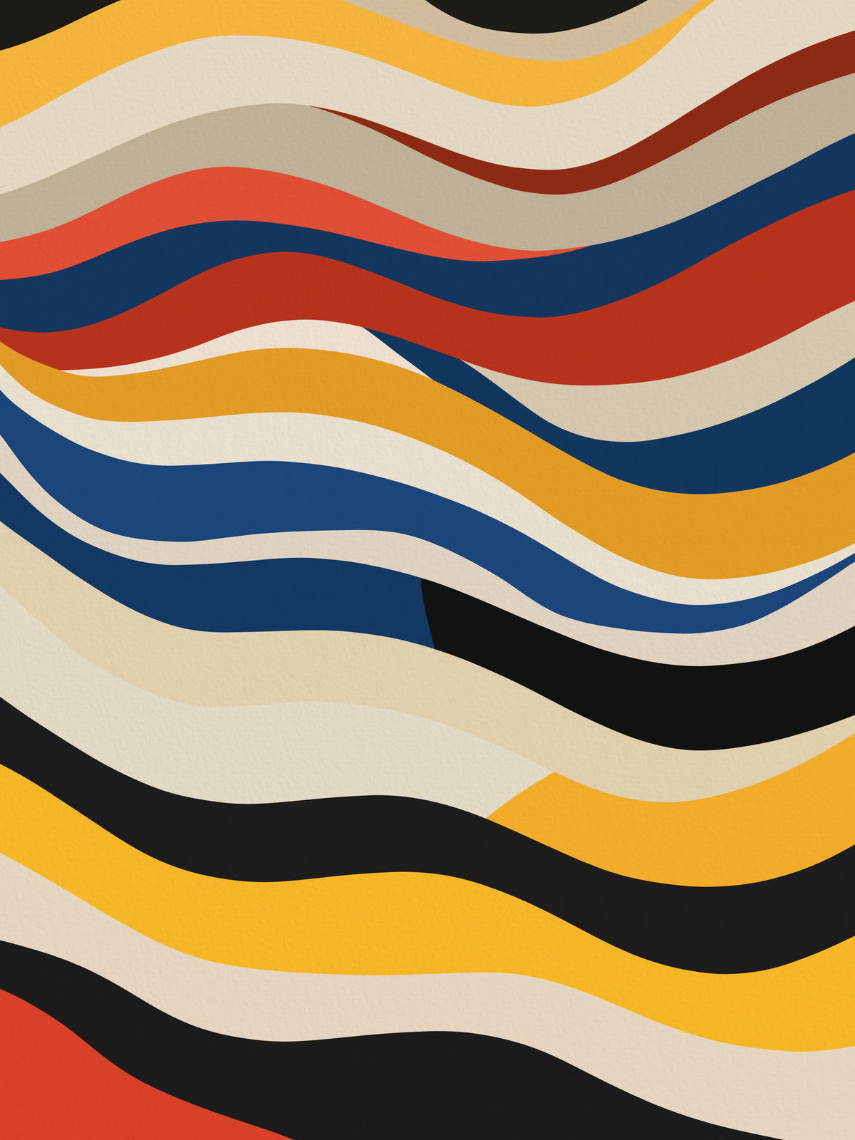 framedcanvas-print-wavy-stripes-in-bold-colors