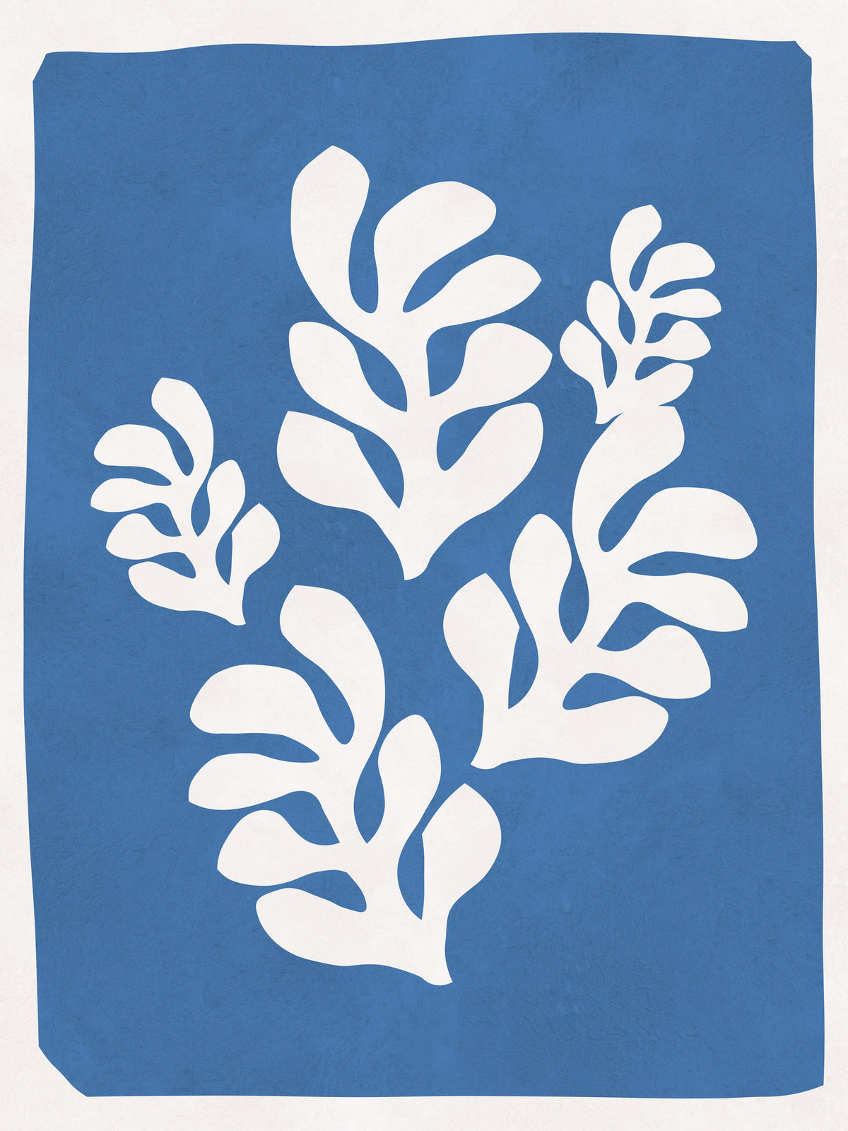 canvas-print-white-leaves-silhouette