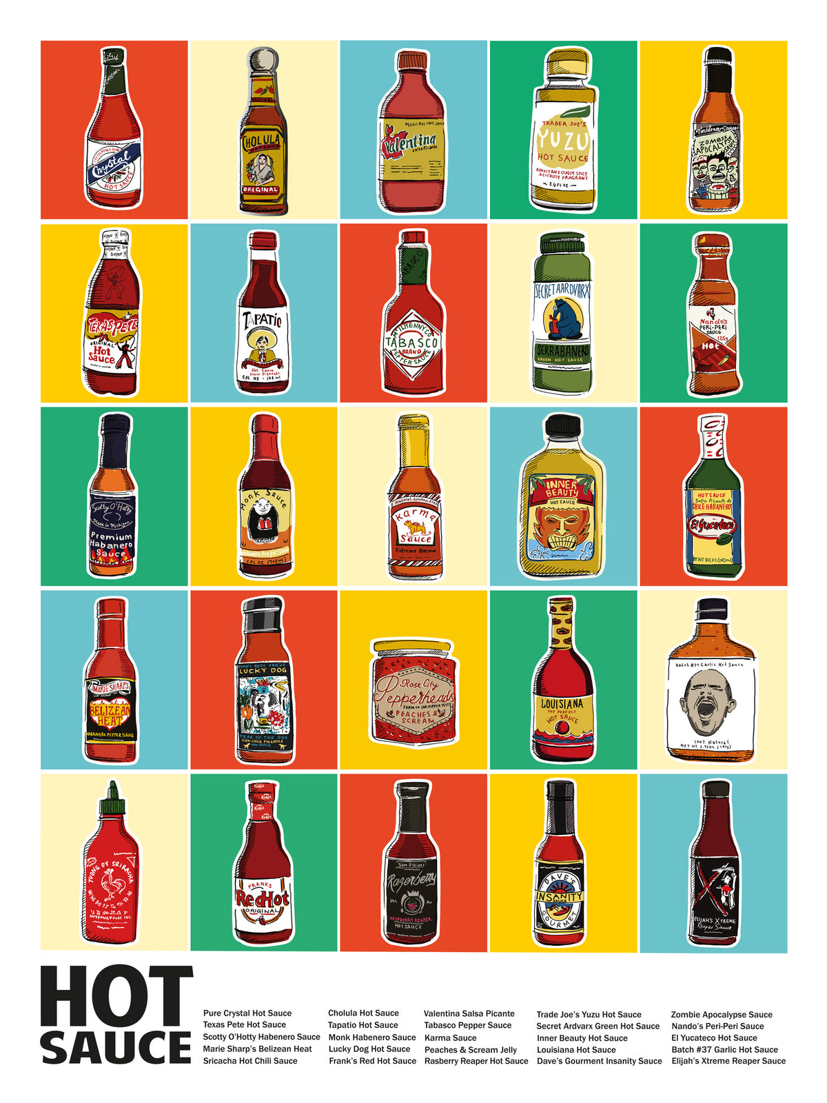 aluminium-print-hot-sauce-squares-standard-wall-art