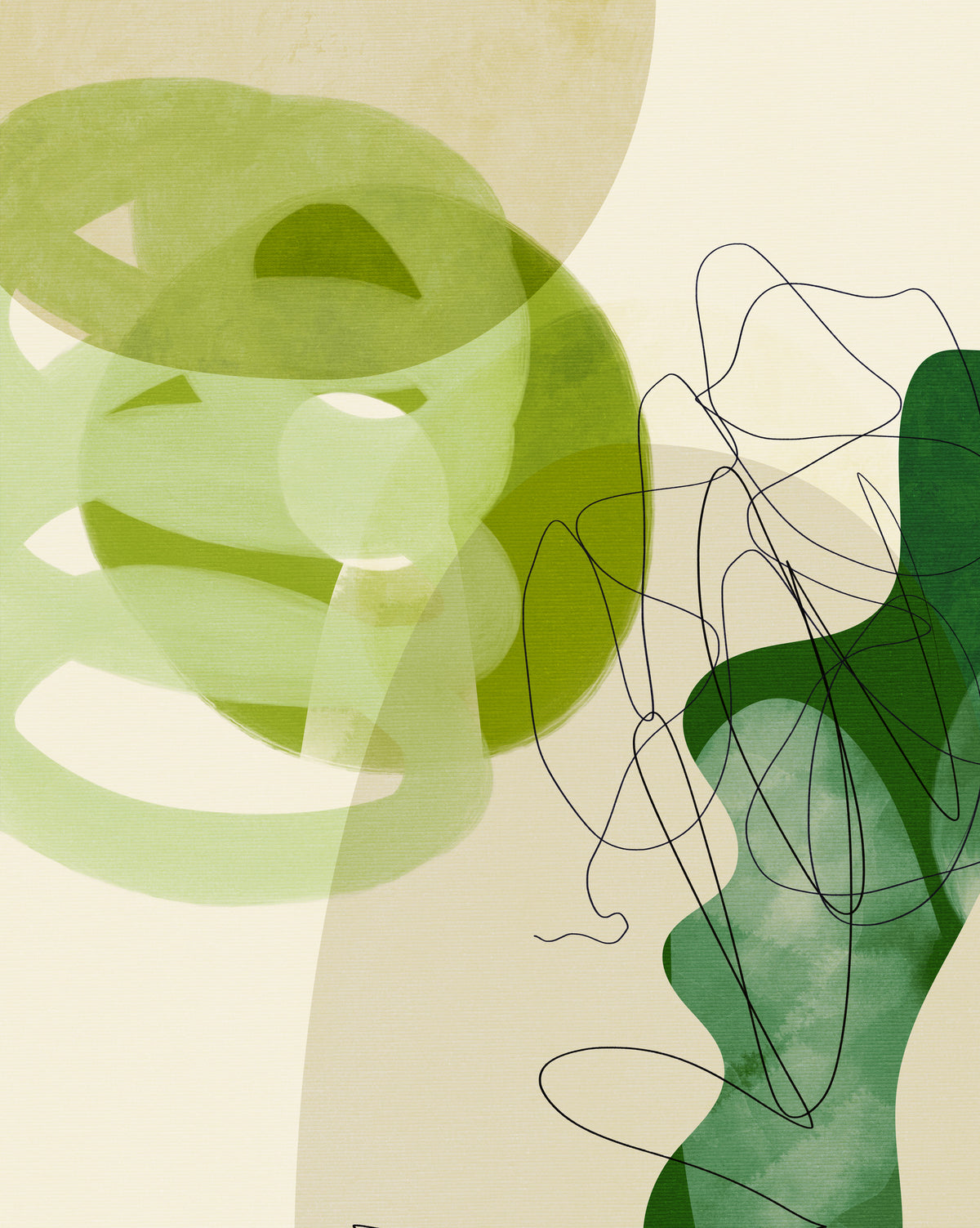 acrylic-print-painted-lines-green-tan-3