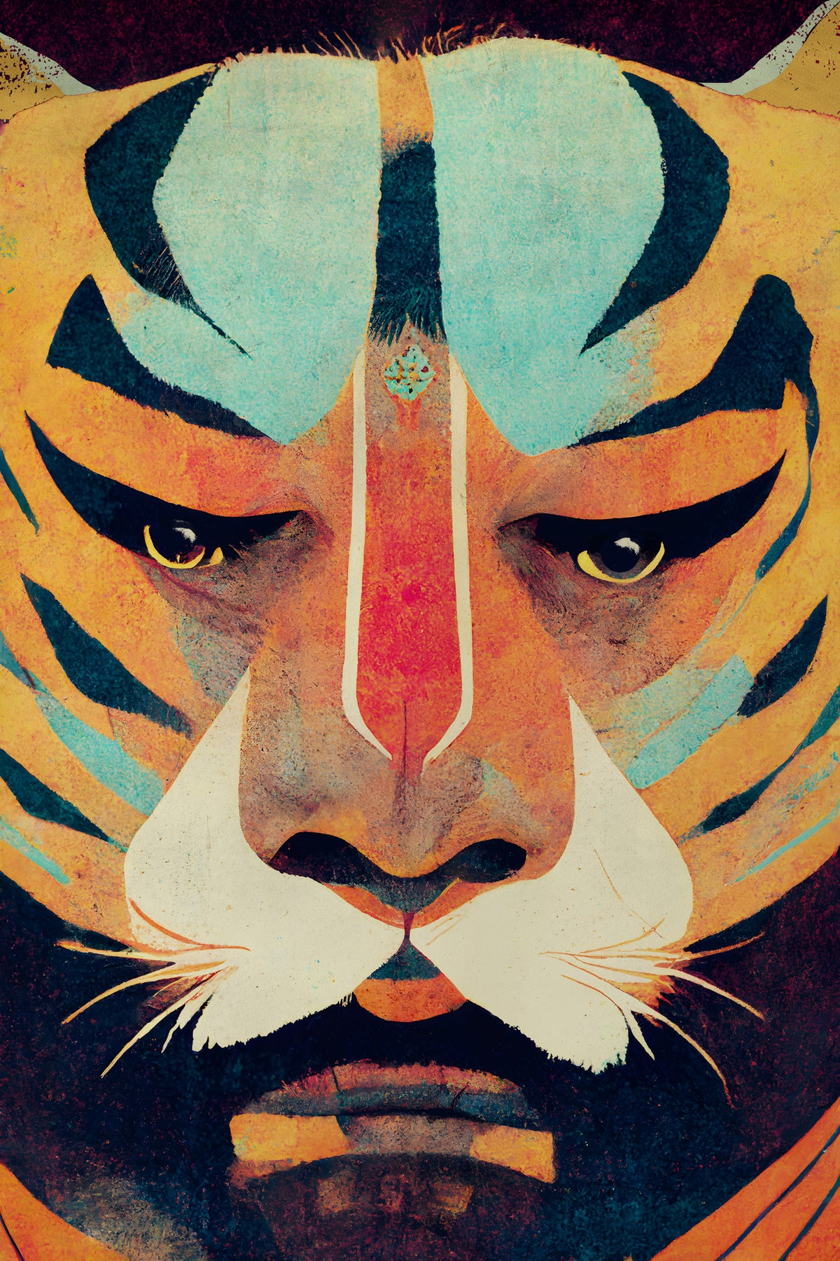 framedposter-print-strong-tiger