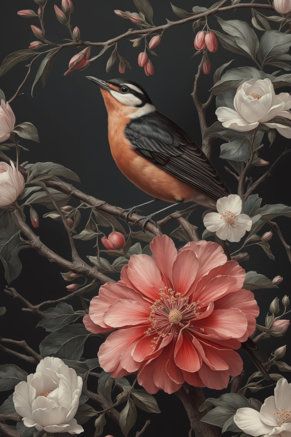 aluminium-print-singing-bird