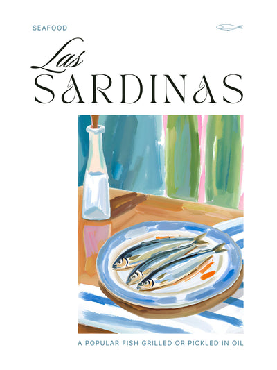 poster-print-plate-of-sardines-with-bottle