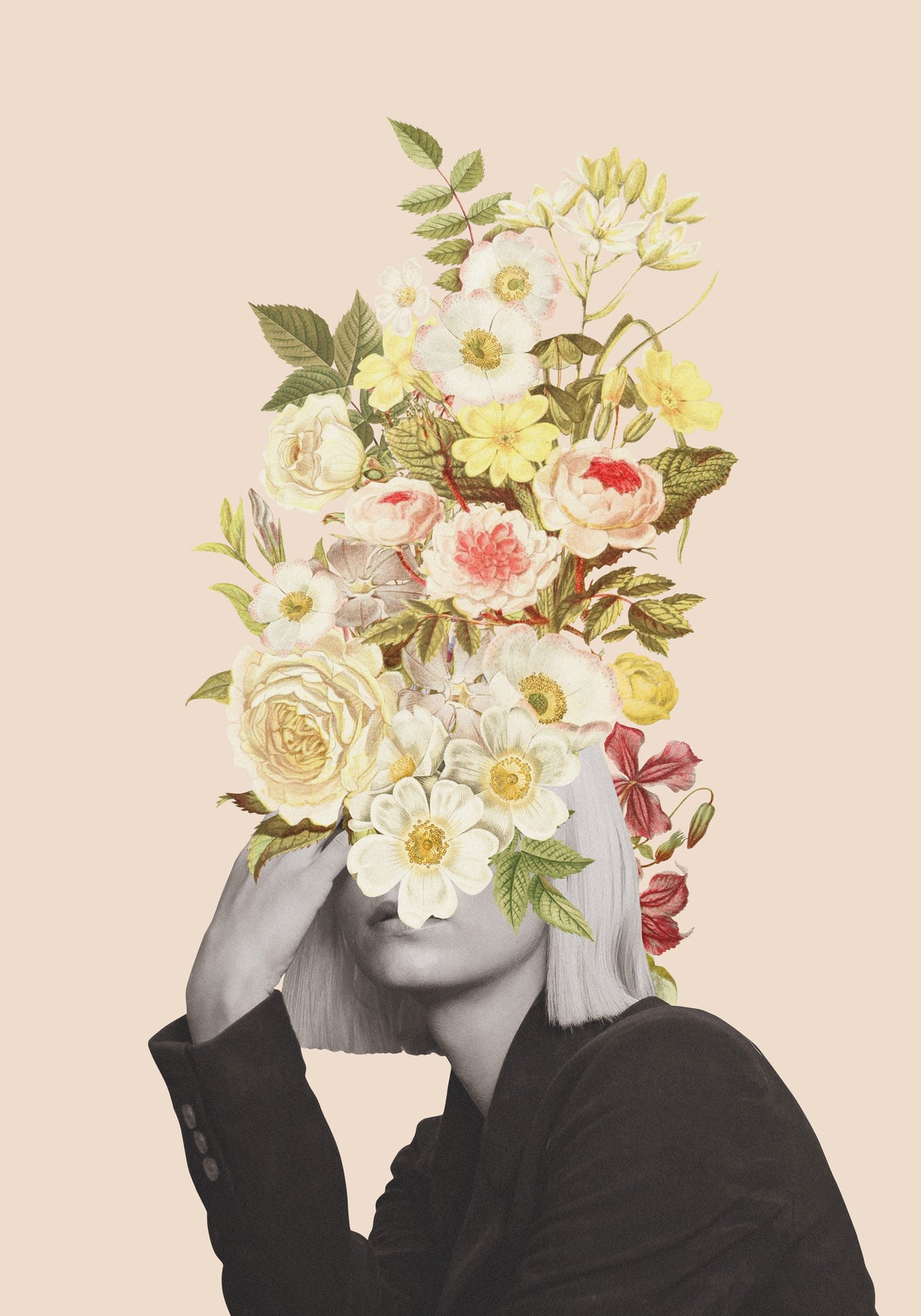 framedposter-print-white-flowers-bouquet