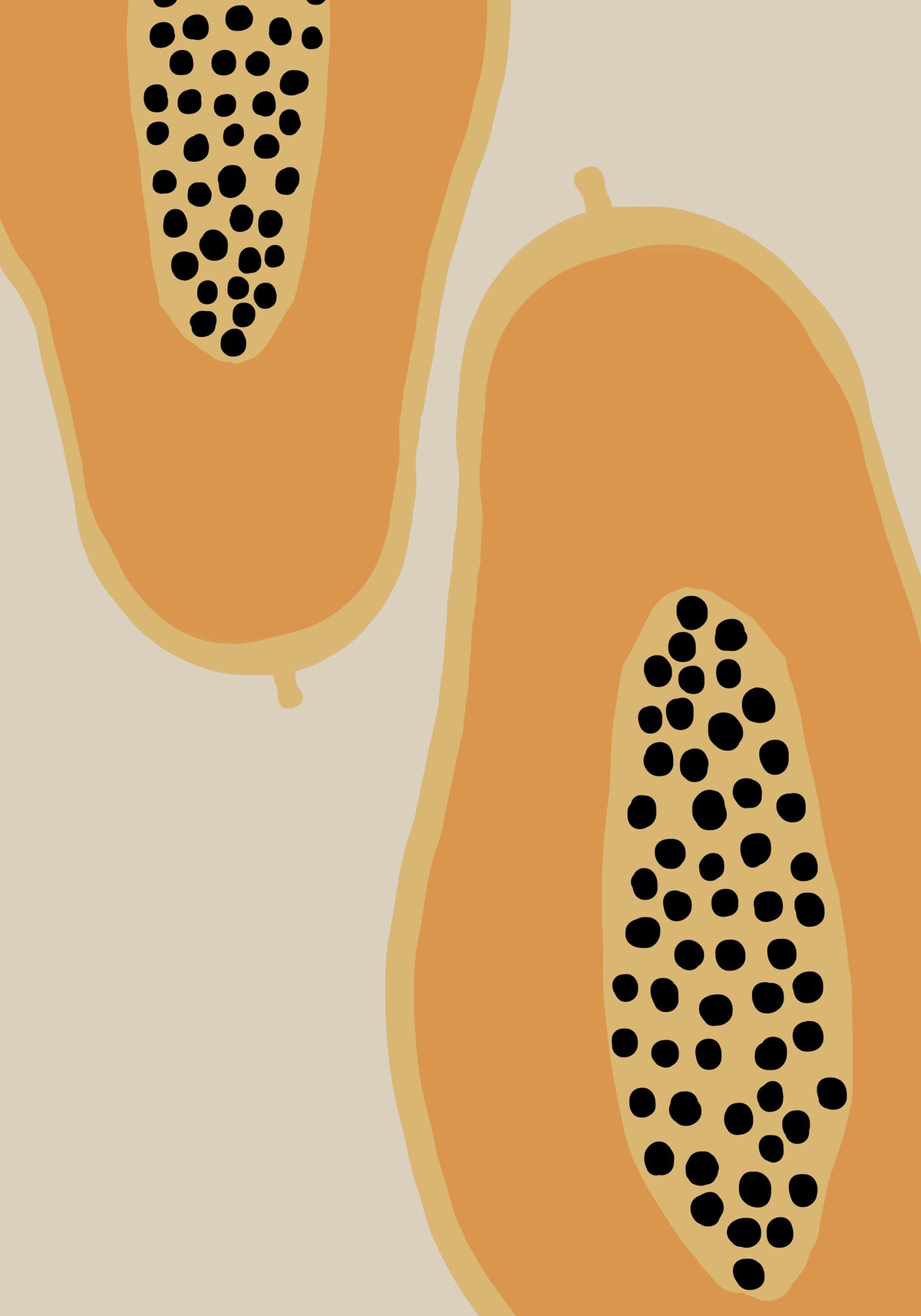 framedposter-print-papaya-fruit