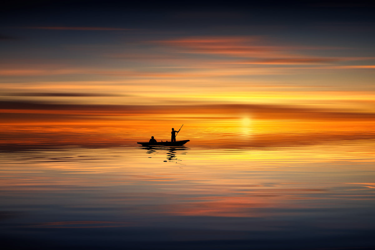 modern-3-piece-acrylic-print-boat-in-the-golden-light