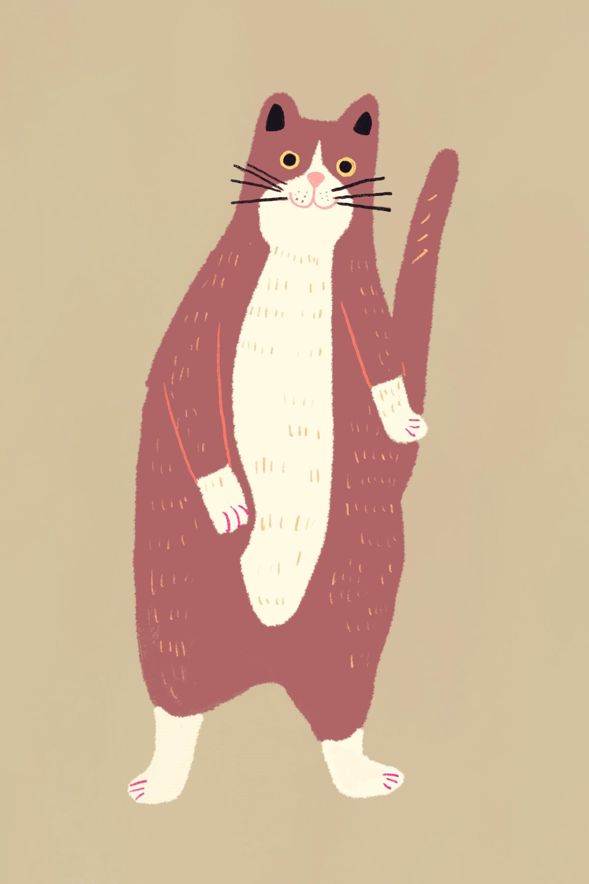 aluminium-print-brown-and-white-cat