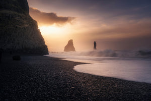 modern-3-piece-aluminium-print-reynisfjara-sunrise