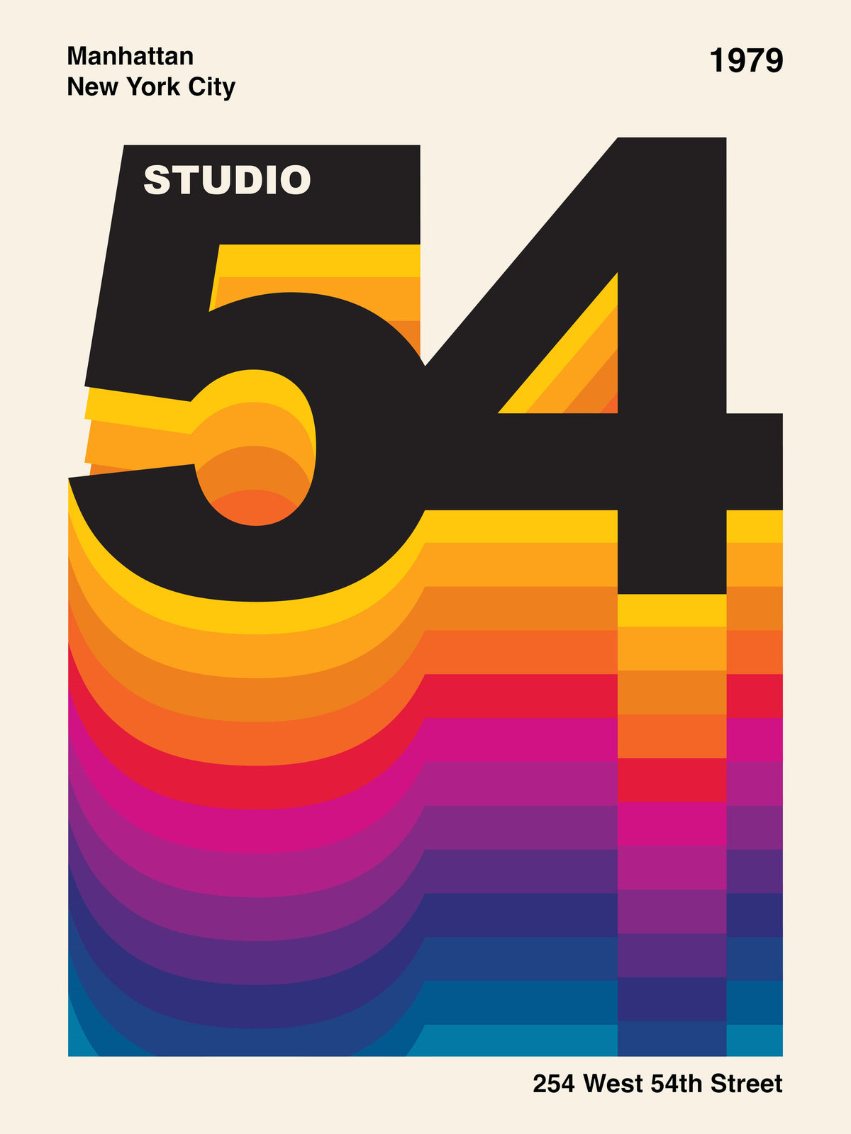 canvas-print-studio-54-retro-design