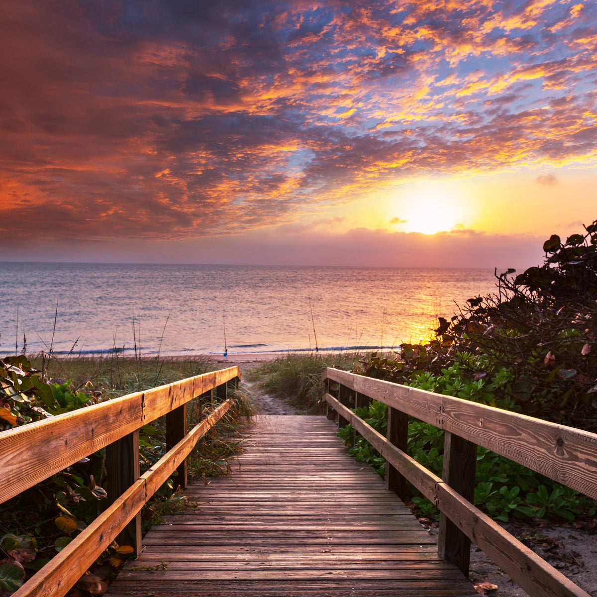 4-piece-canvas-print-beautiful-sunset-i