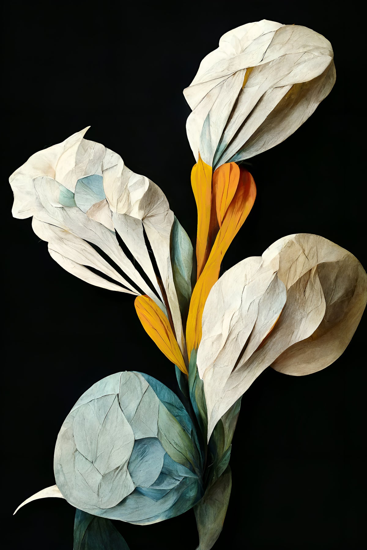acrylic-print-paper-petal-bouquet