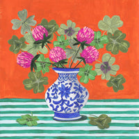 poster-print-clovers-and-pink-blossoms-2