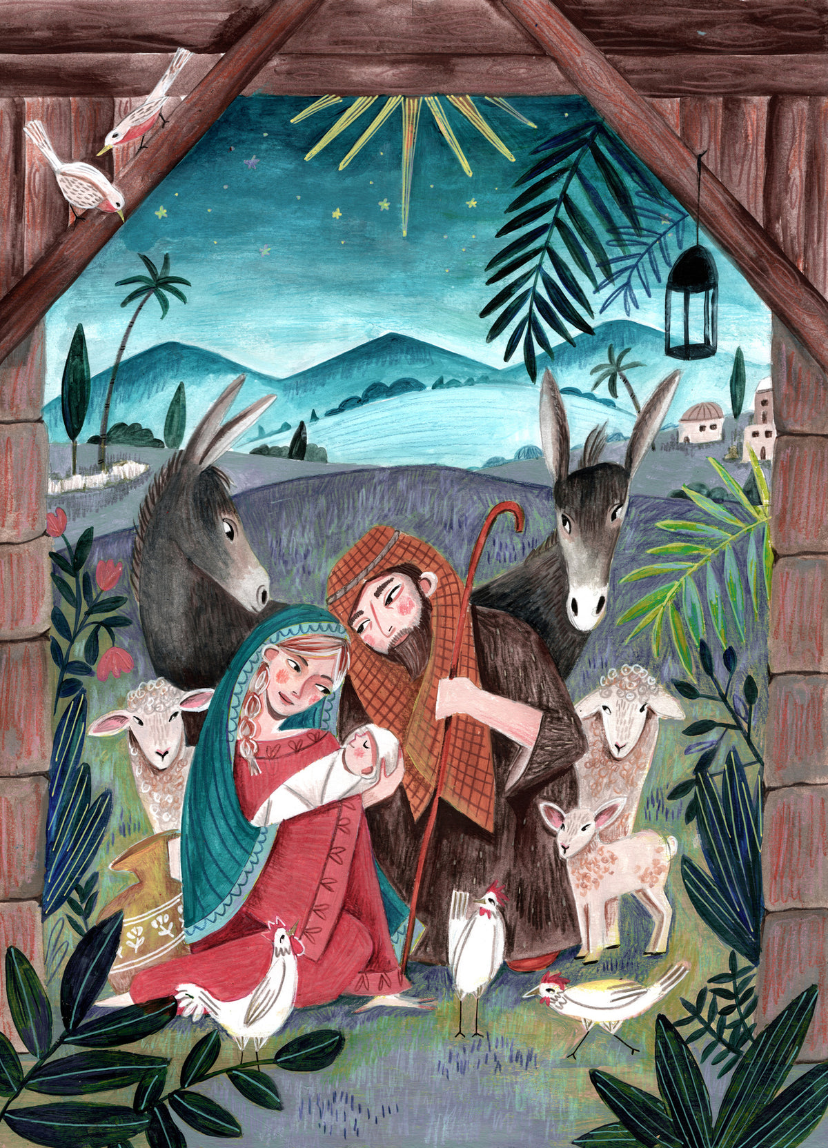 framedposter-print-christmas-with-mary-and-baby-jesus